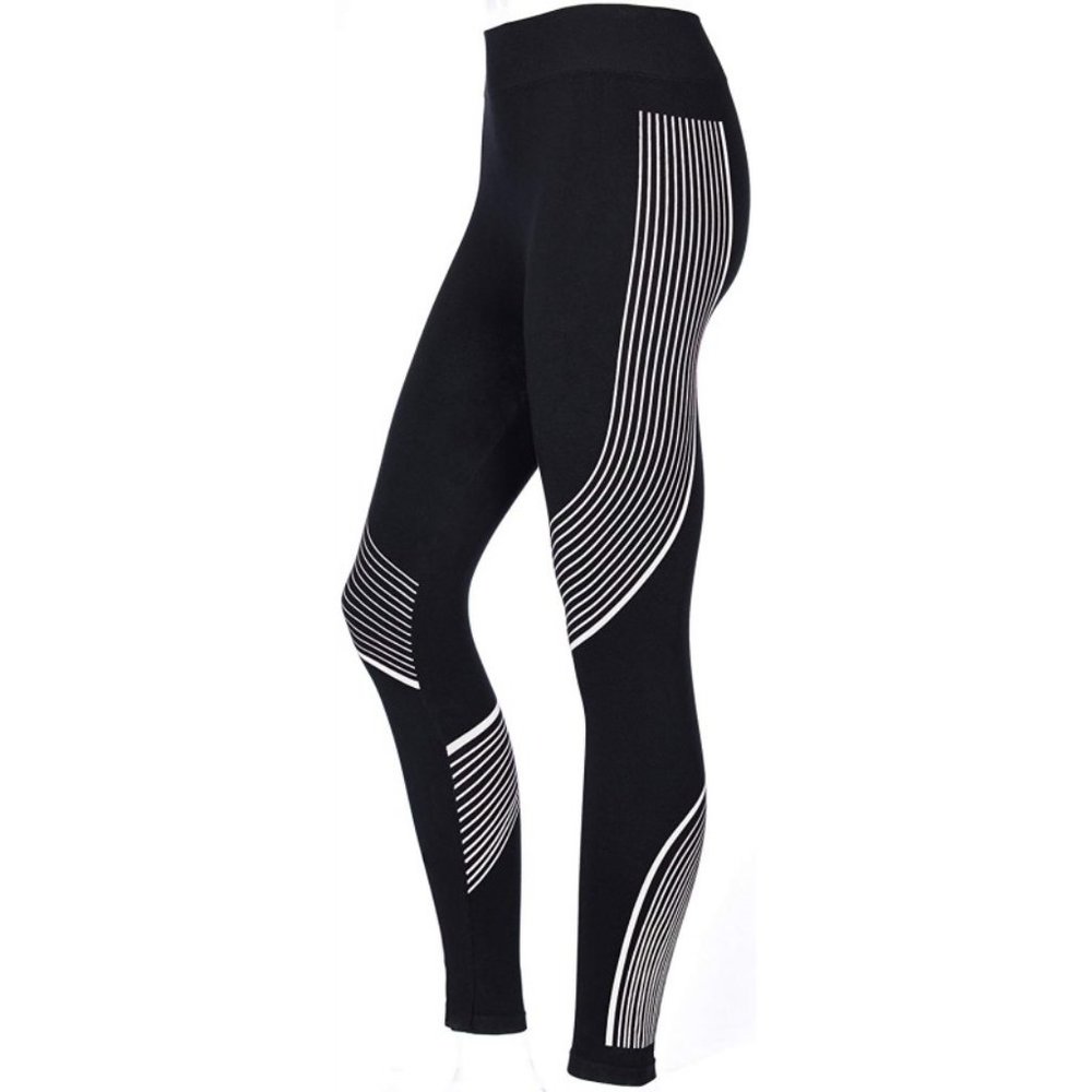 NWT Athleisure sz Junior Large black / white leggings